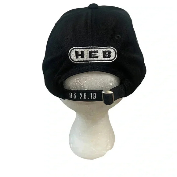 San Antonio Spurs NBA Manu Ginobili HEB Patch Black Hat Cap Gracias Retirement - Picture 3 of 7